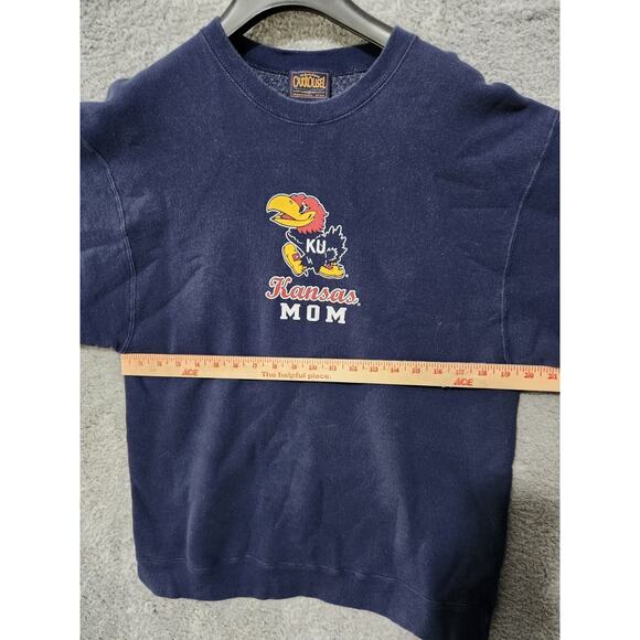 Vintage Carrousel Kansas University Jayhawks Sweatshirt Small Crewneck 90s Mom - Picture 8 of 10
